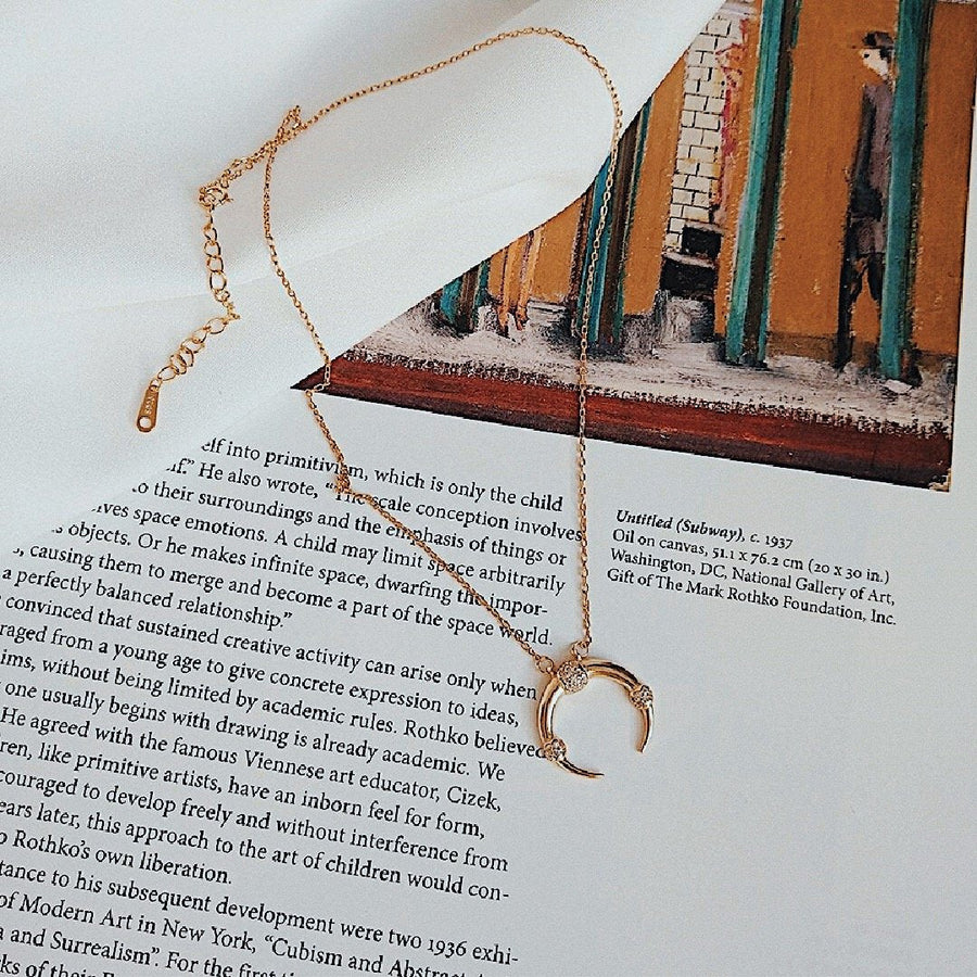 AMORGOS HORN PENDANT NECKLACE - Scada Australia