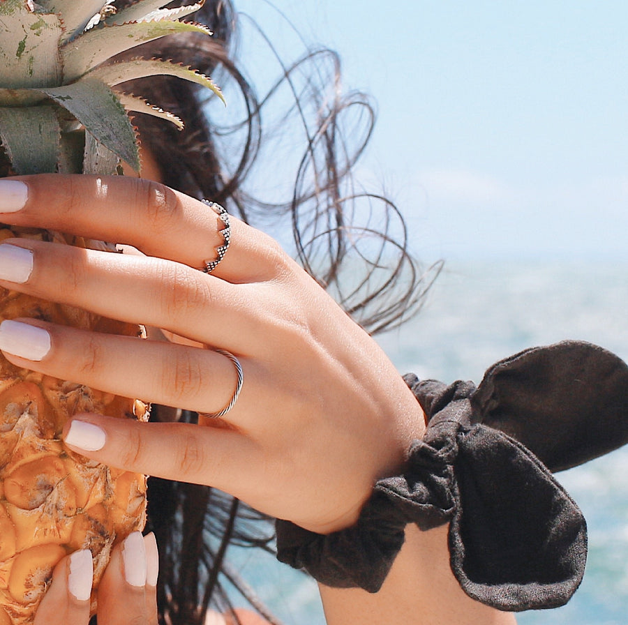 TWIRL OXIDIZED ROPED RING - Scada Australia