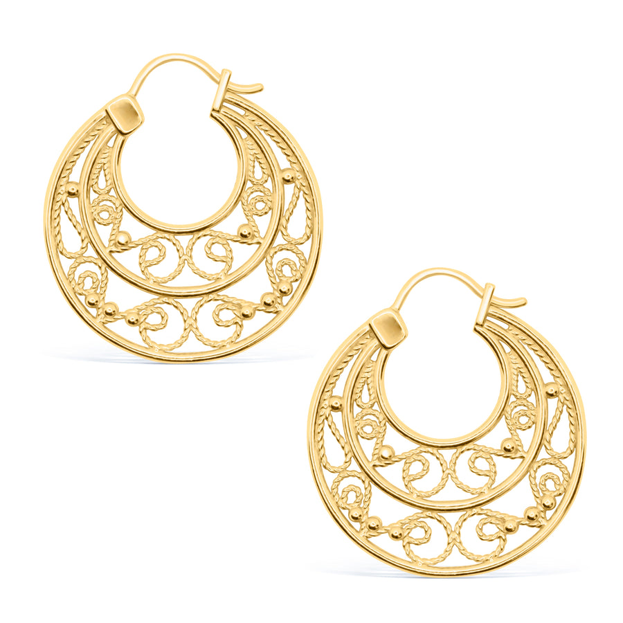 Lola Heritage Hoop Earrings