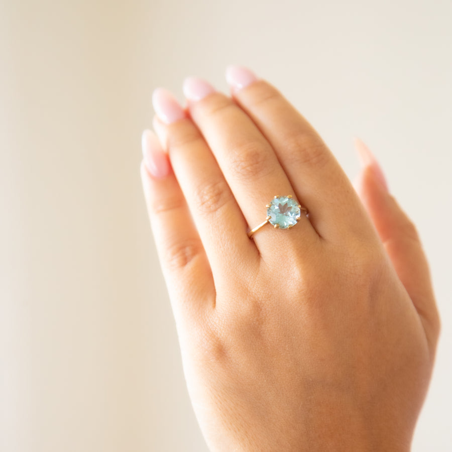 Swiss Blue Topaz Ring