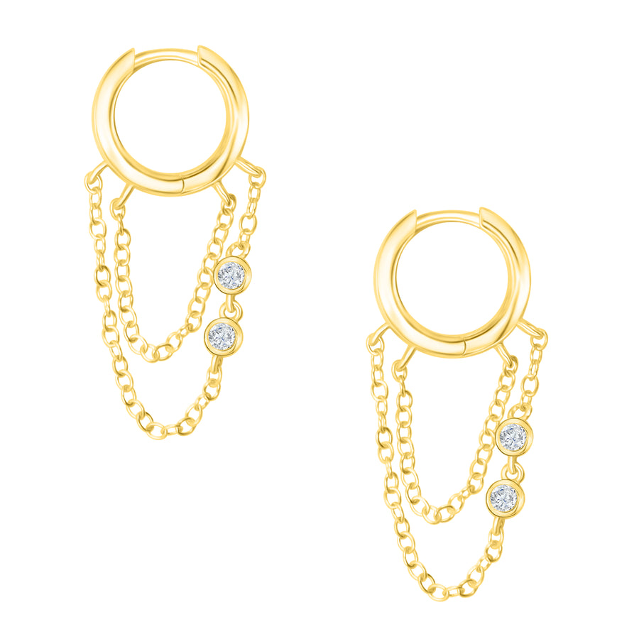 HAILY HUGGIE EARRINGS