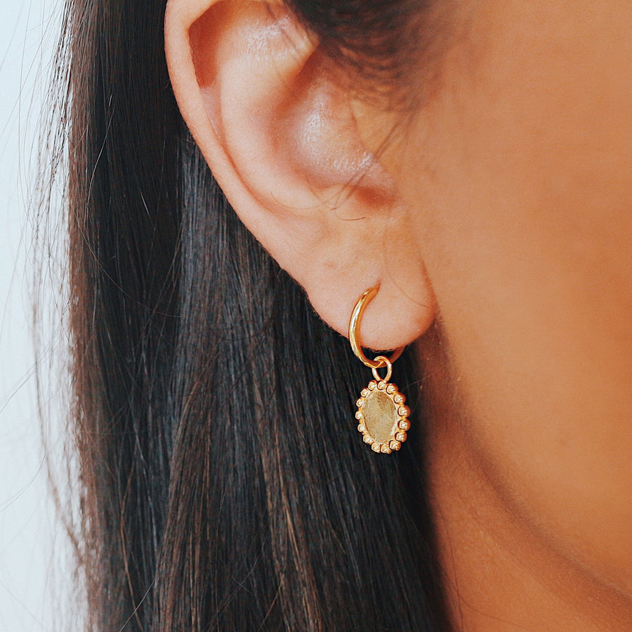 PAROS BOBBLE CHARM HOOPS - Scada Australia
