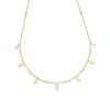 Gold over Sterling silver charm choker product photo