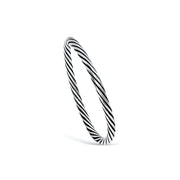 TWIRL OXIDIZED ROPED RING - Scada Australia