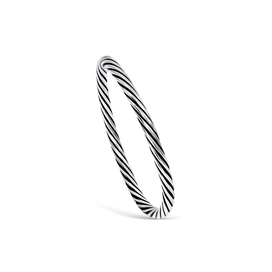 TWIRL OXIDIZED ROPED RING - Scada Australia
