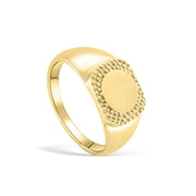 CRETE BOBBLE SIGNET RING - Scada Australia